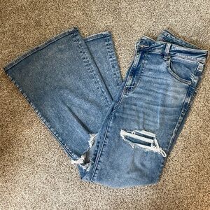 American Eagle Distressed Flare Jeans